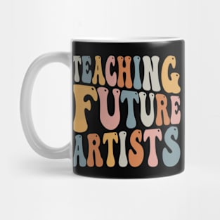 Teaching Future Artists Retro Teacher Mug